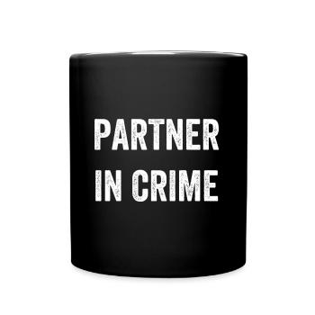 Partner in crime - Full Colour Mug - black - Front