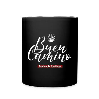 Buen Camino Jakobsweg Camino de Santiago - Full Colour Mug - black - Front