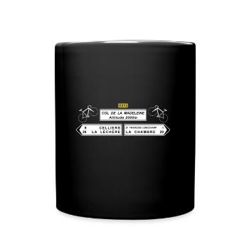 Col de la Madeleine - Full Colour Mug - black - Front