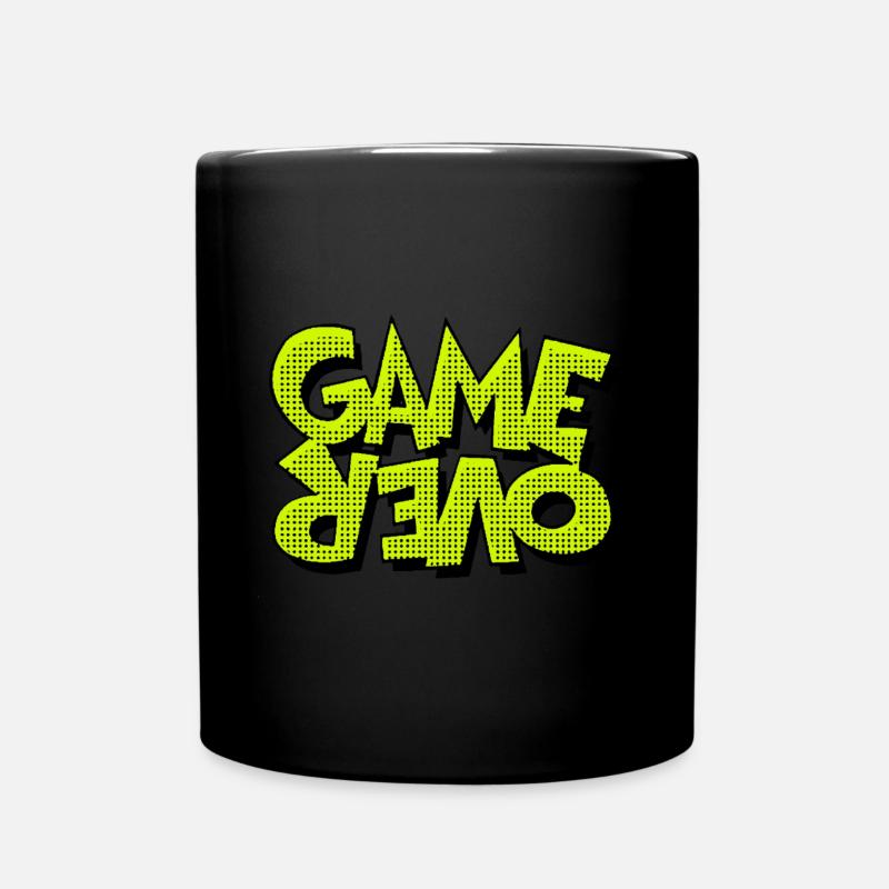 Game Over Retro-Pixel-Design - Tasse einfarbig - Schwarz