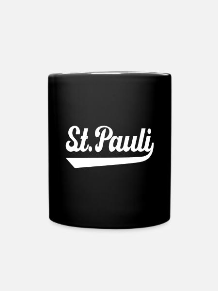 St. Pauli Hamburg with underscore - Full Colour Mug - black