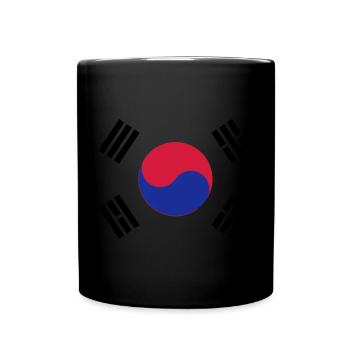 South Korea Flag - Full Colour Mug - black - Front
