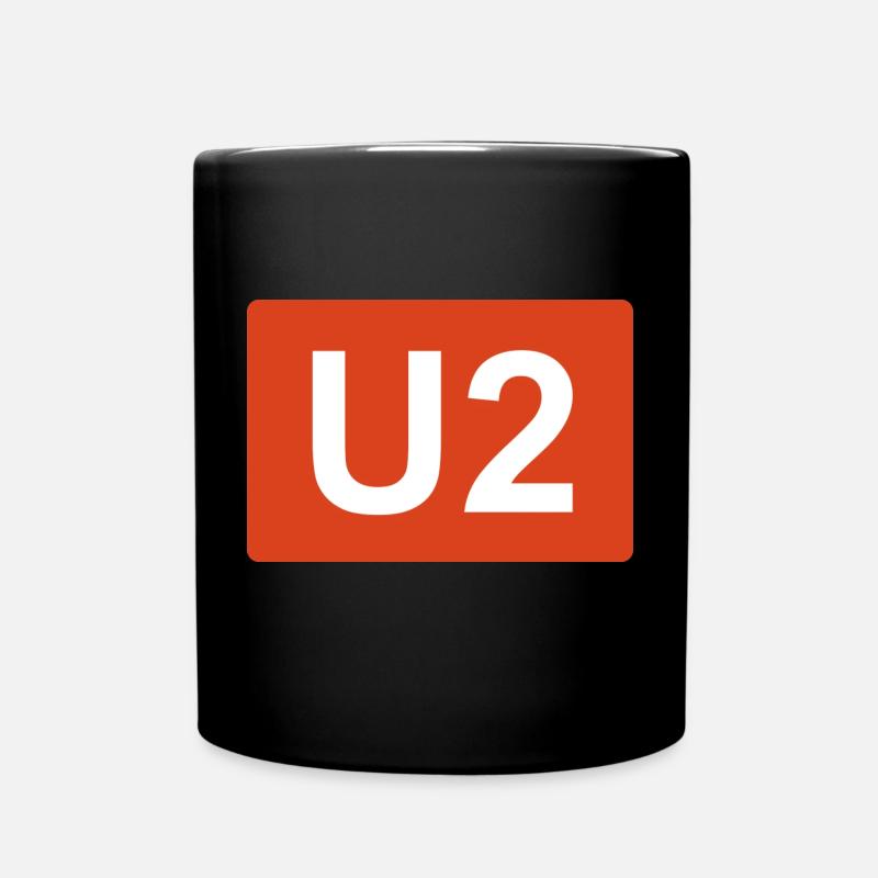 Berlin subway line U 2 shield - Full Colour Mug - black