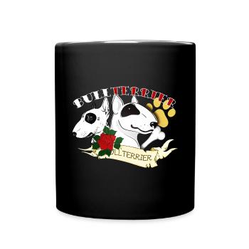 Stier Tätowierung - Tasse einfarbig - Schwarz - Vorne