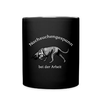 Nachsuchengespann - Tasse einfarbig - Schwarz - Vorne