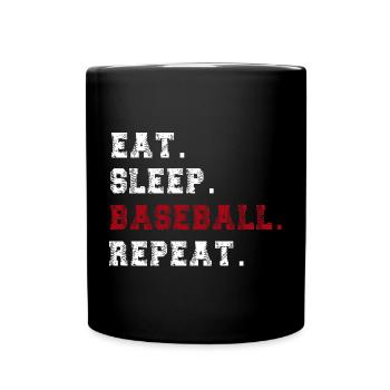 Base-ball - Mug uni - noir - Devant