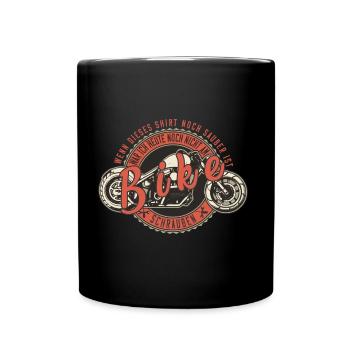 Wenn das noch sauber ist, war ich nicht am Bike. - Tasse einfarbig - Schwarz - Vorne