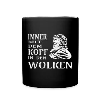 Pilot - Tasse einfarbig - Schwarz - Vorne