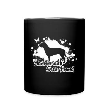 HANOVERIAN SCENT HOUND Dogs Dog Wilsigns - Full Colour Mug - black - Front