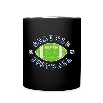 Emblème du football de Seattle 1976 - Mug uni - noir - Devant