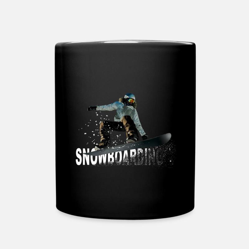 snowboarding - Full Colour Mug - black