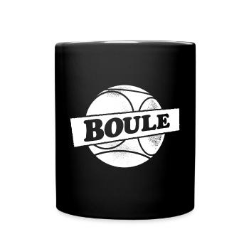 Petanque Boule Ball Outfit for Bouler Boule - Full Colour Mug - black - Front