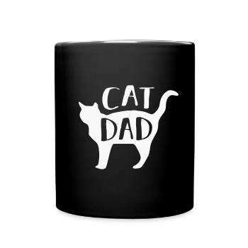 Katze Katzen - Tasse einfarbig - Schwarz - Vorne