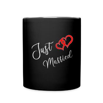 Juste marié - Mug uni - noir - Devant