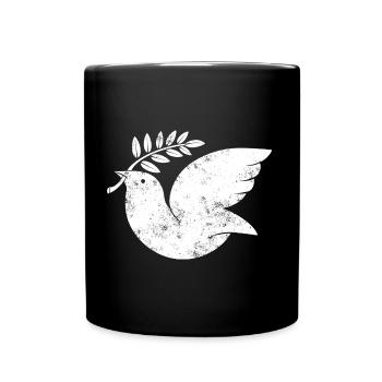 Dove of Peace - Full Colour Mug - black - Front