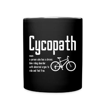 Cyopath Bike Awareness - Full Colour Mug - black - Front