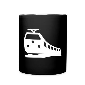 Train Driver Symbol | Color adjustable - Full Colour Mug - black - Front