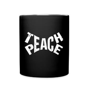 Teach Peace - Full Colour Mug - black - Front