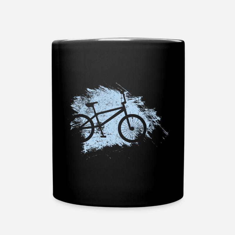 Coup de pinceau Éclaboussure de Vélo - Mug uni - noir