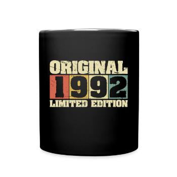 1992 Original Vintage Retro Anniversaire - Mug uni - noir - Devant