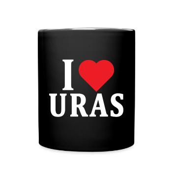 t-shirt J’adore Uras t-shirt Sardaigne idée cadeau - Mug uni - noir - Devant