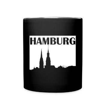 Hambourg - Mug uni - noir - Devant