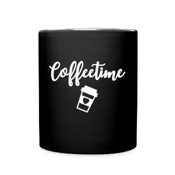Coffeetime Coffee Drinker - Full Colour Mug - black - Front