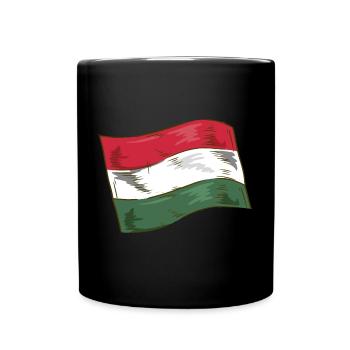 Hungary Flag Hungarian Flag Balaton Hungary - Full Colour Mug - black - Front