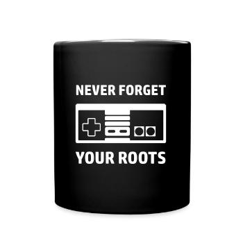 Gamer disant rétro - Mug uni - noir - Devant