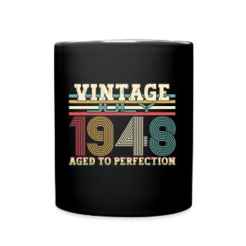 Millésime Juillet 1948 74ème anniversaire Hommes 74 ans - Mug uni - noir - Devant