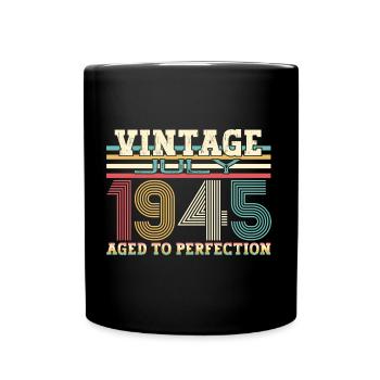 Millésime Juillet 1945 77ème anniversaire Hommes 77 ans - Mug uni - noir - Devant