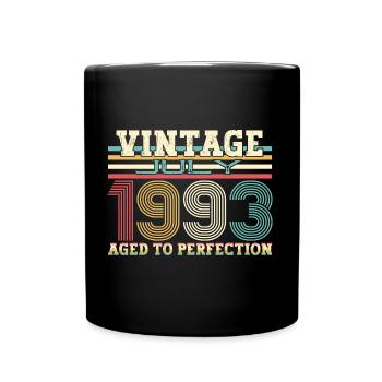 Vintage July 1993 29th birthday Men 29 years - Full Colour Mug - black - Front