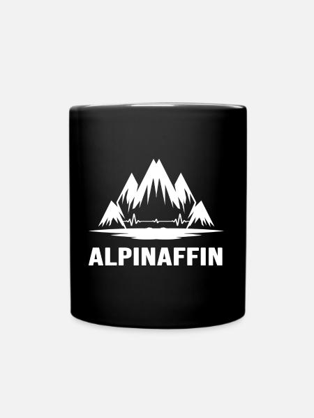 bergwandern bergziel alpin via ferrata alpinaffin - Tasse einfarbig - Schwarz