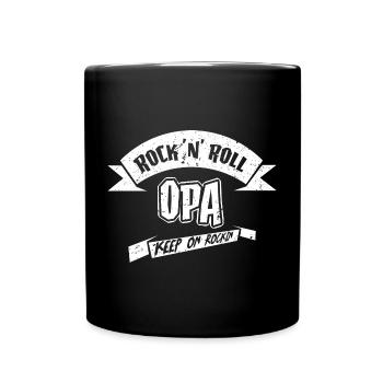 coolster Opa - Tasse einfarbig - Schwarz - Vorne