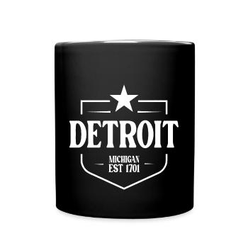 Detroit - Full Colour Mug - black - Front