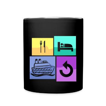 Family Cruise - Full Colour Mug - black - Front