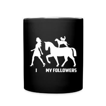 Horse Followers - Full Colour Mug - black - Front