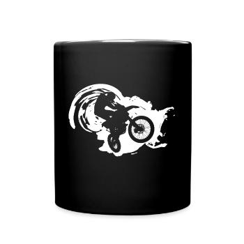 Motorcross Motorcyclist Moto Motorsport - Full Colour Mug - black - Front