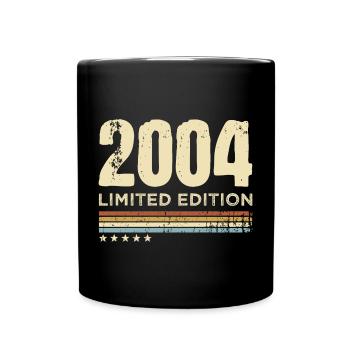 19th Birthday 19th Anniversary Retro Limited Edition 2004 - Full Colour Mug - black - Front