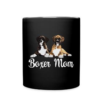 Boxer Chien Boxer Maman - Mug uni - noir - Devant