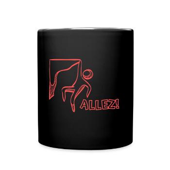 allezS3 - Tasse einfarbig - Schwarz - Vorne