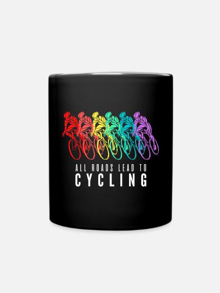 All Roads Lead to Cycling - Mug uni - noir