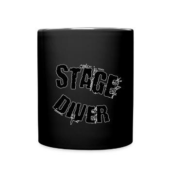 Stage diver - Tasse einfarbig - Schwarz - Vorne