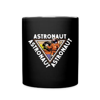 Navette spatiale Spacesuit Star Rocket - Mug uni - noir - Devant