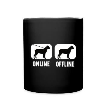 Cane Corso Cane Corso hors ligne Propriétaire de Cane Corso - Mug uni - noir - Devant