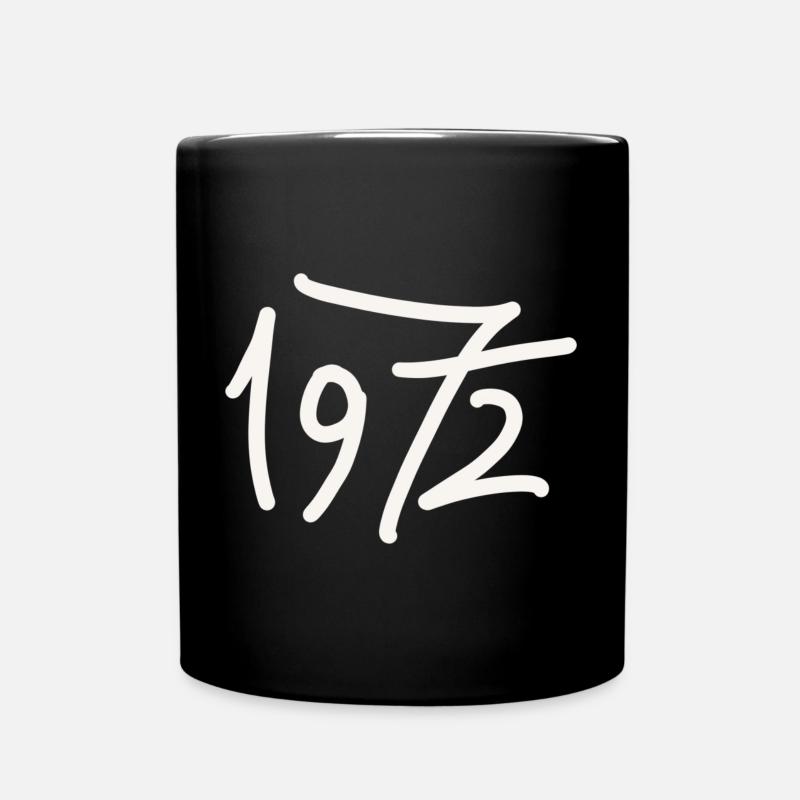 Geburtsjahr 1972 - Tasse einfarbig - Schwarz
