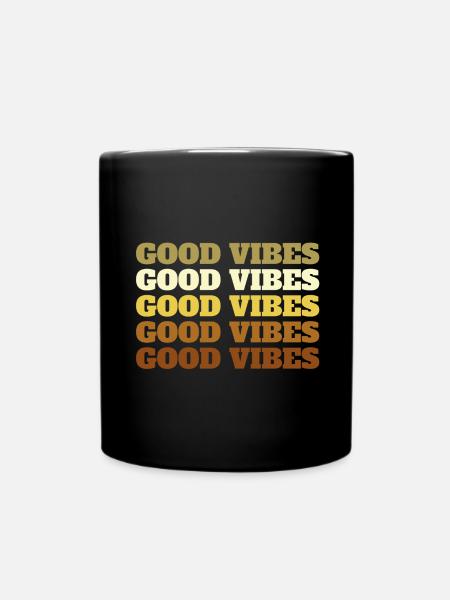 Bonnes vibrations - Mug uni - noir