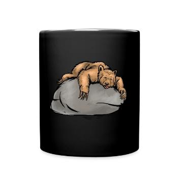 Bären Office Employee Colleague Motivation Bear - Full Colour Mug - black - Front