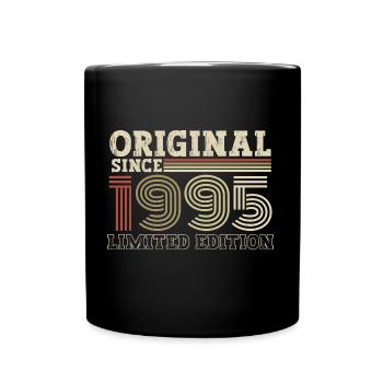Original since 1995 vintage birthday gift - Full Colour Mug - black - Front