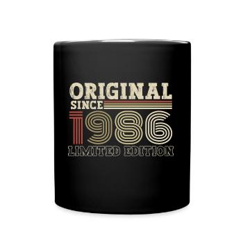 Original depuis 1986 cadeau d’anniversaire vintage - Mug uni - noir - Devant